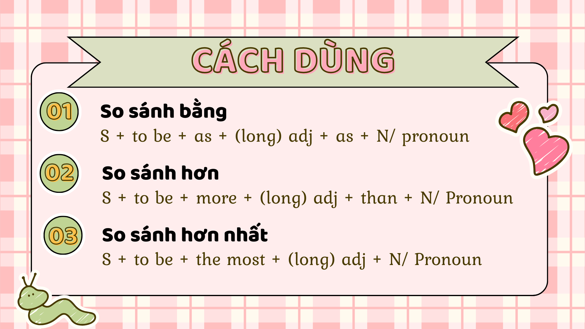 Cách sử dụng tính từ dài trong tiếng anh